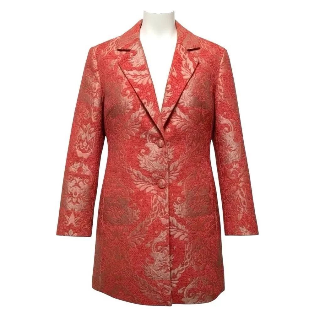 VENUS Brocade Jacquard Barbie Pink Blazer